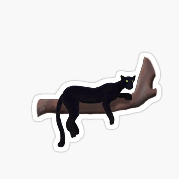 "Panther" Sticker for Sale by CraftyFoxDesign | Redbubble