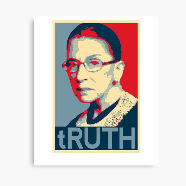 Ruth Bader Ginsburg tRUTH RBG design Canvas Print