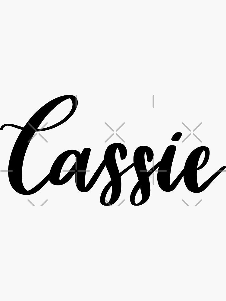 Cassie Sticker By Ellietography Redbubble