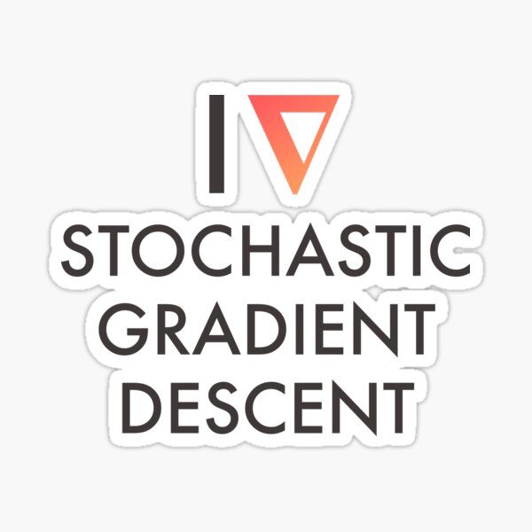 Artikel-Vorschau von I Heart Stochastic Gradient Descent - Weiß, designt und verkauft von nurikolan.