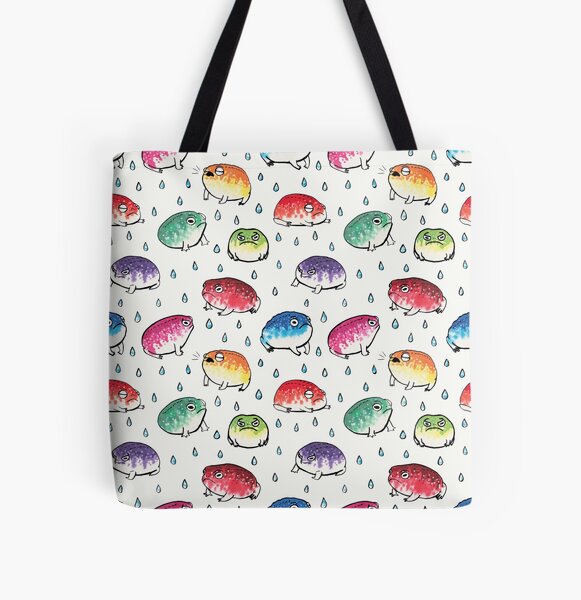 Vista previa del artículo con la obra «Ranas de lluvia redondas», diseñado y vendido por emseeitch.