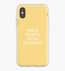 Treat people with kindness serif iPhone-Hülle & Cover