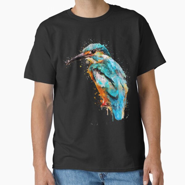 Item preview, Dramabite Watercolor kingfisher designed and sold by dramabite.