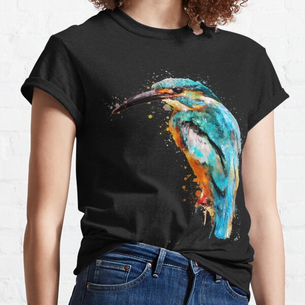 Dramabite Watercolor kingfisher Classic T-Shirt
