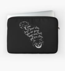 Cheshire-Zitat Laptoptasche