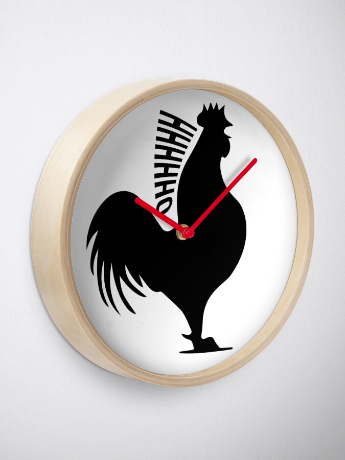 Alternate view of James May's Official "Oh Cock" design Clock
