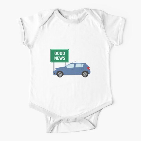 Good News! It's James May's Dacia Sandero Design Short Sleeve Baby One-Piece