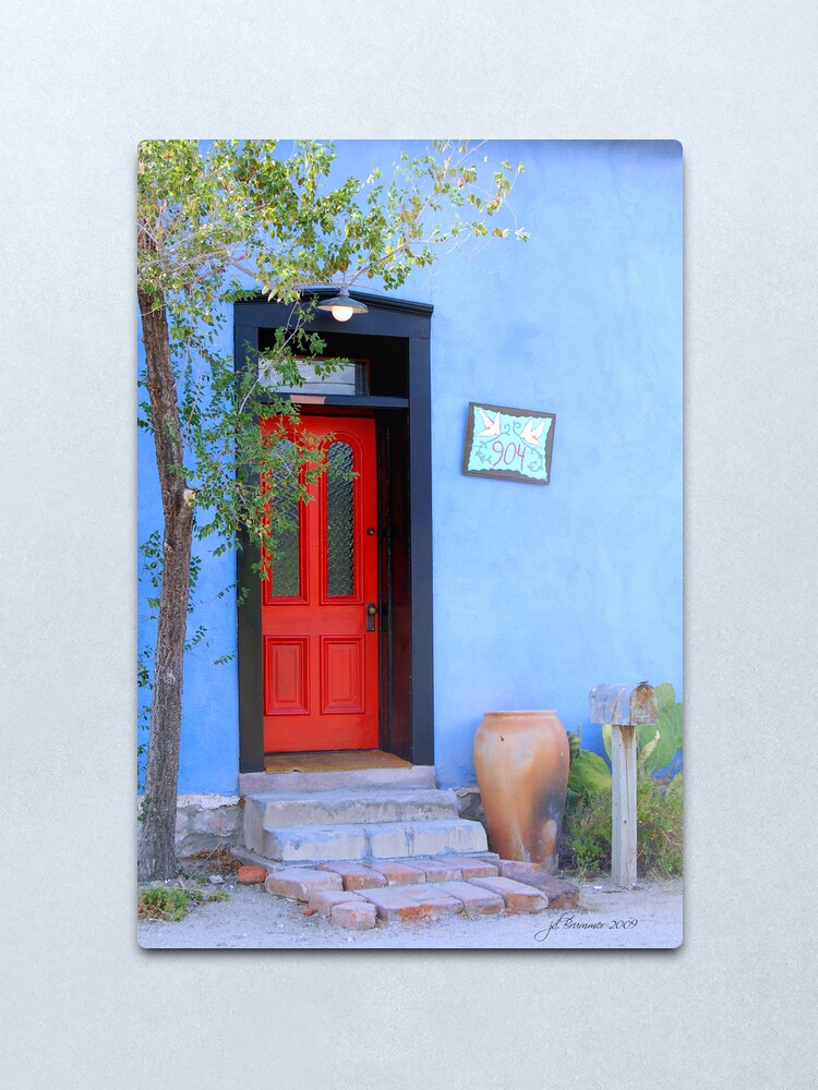Alternate view of Bluesy Metal Print