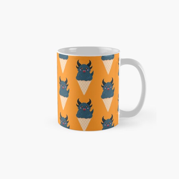 Ice Cream Dragon Black Classic Mug