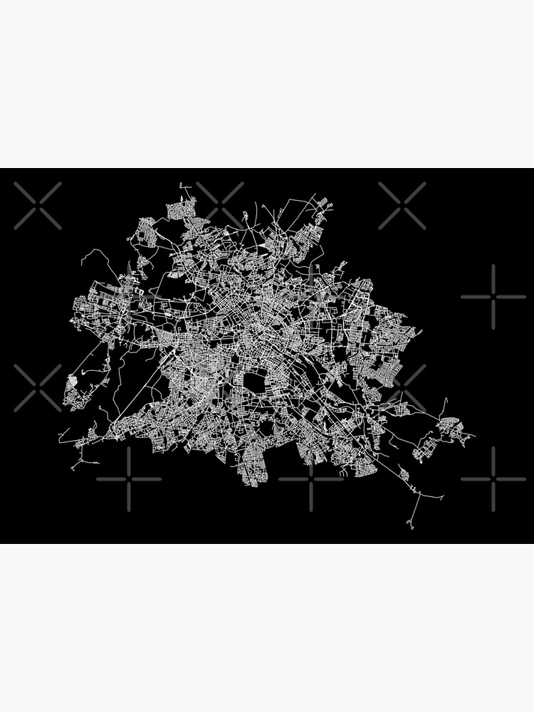 Berlin, Germany Street Network Map Graphic by ramiro