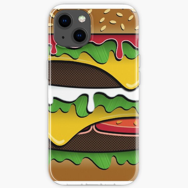 Hamburger Food Foodie Funny Phone Case iPhone 7 iPhone X iPhone XR iPhone Plus Samsung S7 S8 S9 S10 Note 5 Note 8 Note 9 LG G4 G5