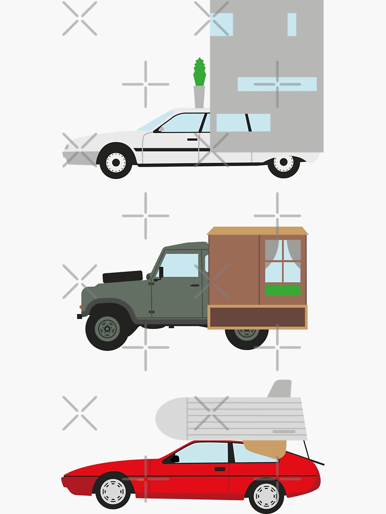 "The Caravan Challenge" Sticker for Sale by drivetribe Redbubble