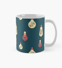 Antique glass bulbs drop blue Mug