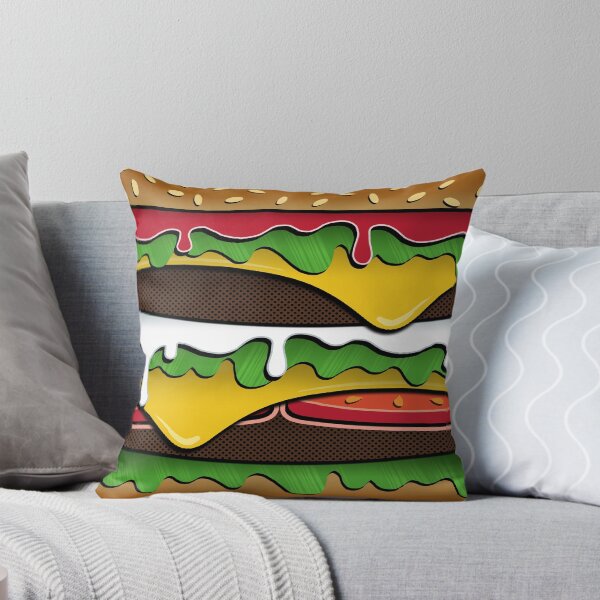 Item preview, BURGER (Pillow/Tote) designed and sold by Jessica Evans.