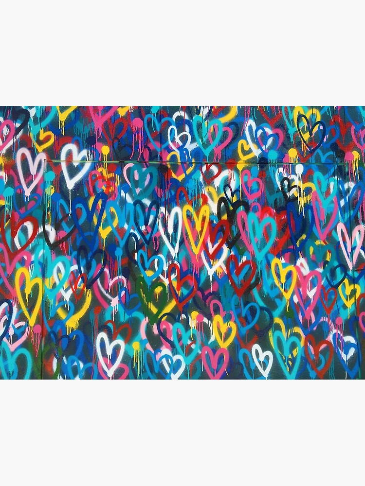 "Graffiti Hearts Love" Canvas Print for Sale by HIGraphicDesign Redbubble