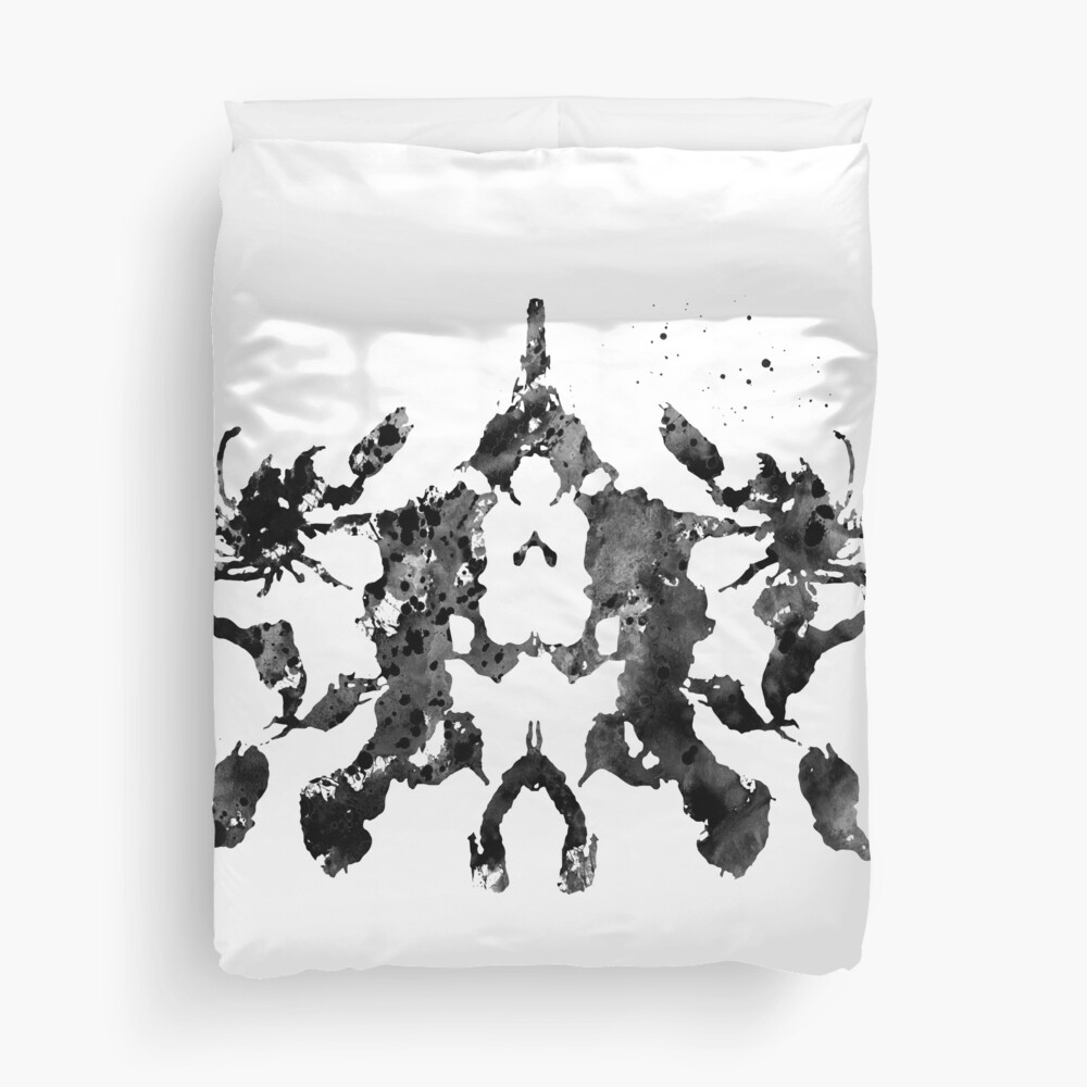 Rorschach inkblot test Duvet Cover