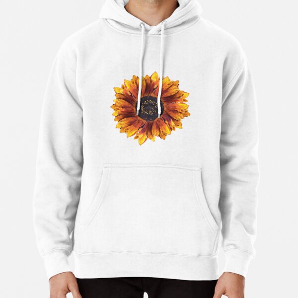 White deals sunflower hoodie