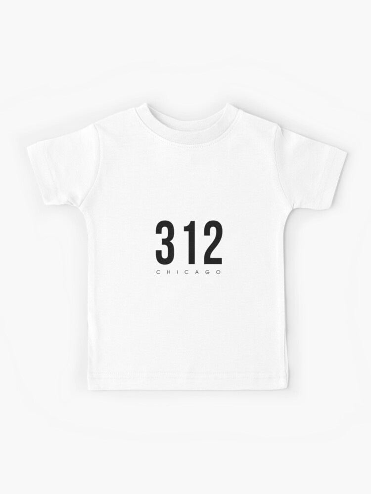 Chicago Il 312 Area Code Design Kids T Shirt By Cartocreative Redbubble