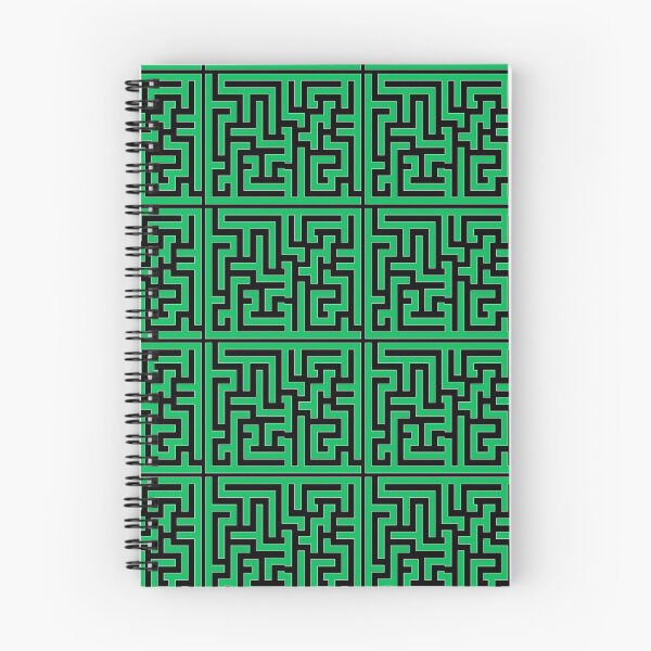 Item preview, Green Ink Labyrinth Outlined in White Ink designed and sold by Diego-t.