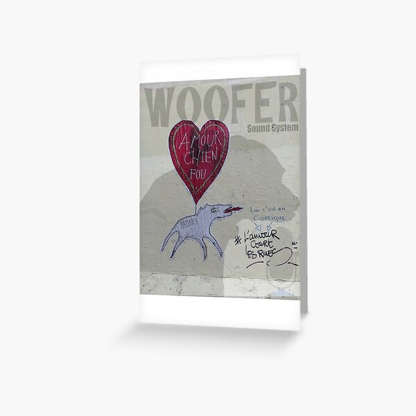 Woofer Greeting Card