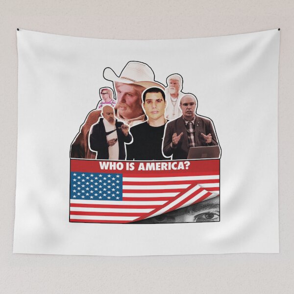 Item preview, WHO IS AMERICA CHARACTERS designed and sold by crottle.