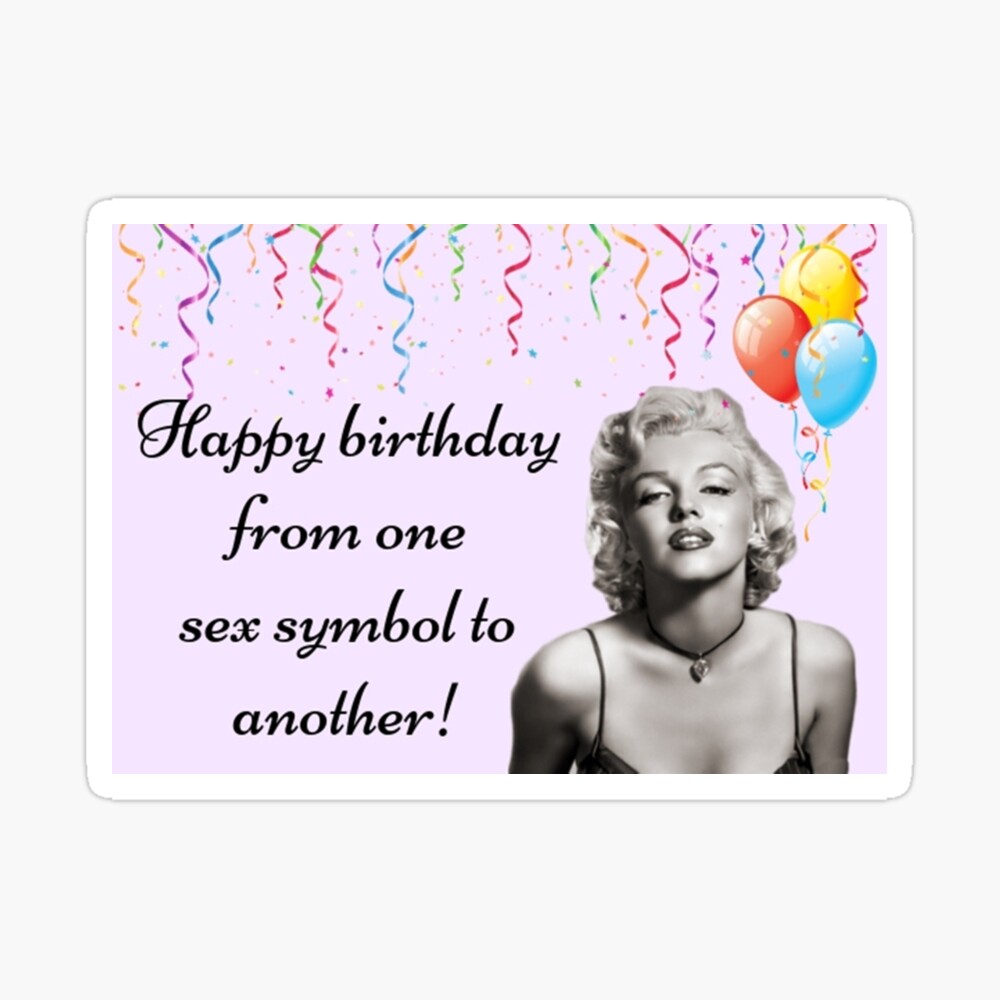 Carte De Vœux Anniversaire De Marilyn Monroe Cadeaux Par Avit1 Redbubble