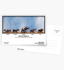 Big Five Africa Postkarten