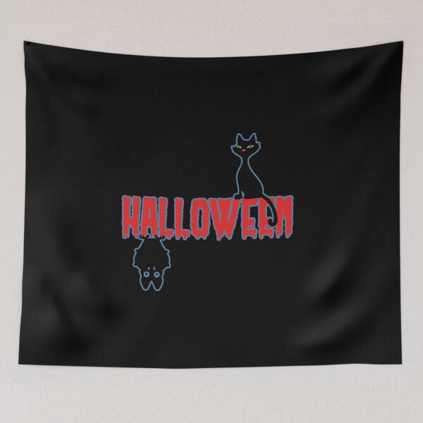 Item preview, Halloween Fledärmaus Black Cat T-Shirt designed and sold by Dubbra.
