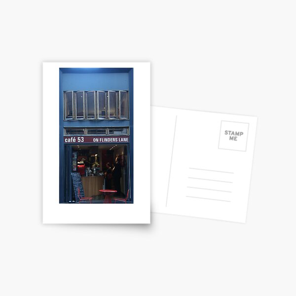 Flinders Lane Cafe Postcard