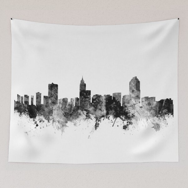 Item preview, Raleigh North Carolina Skyline designed and sold by ArtPrints.