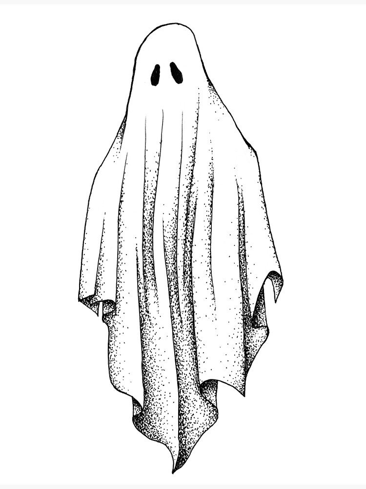 "Sheet Ghost" Art Print for Sale by wordlesspaintng Redbubble