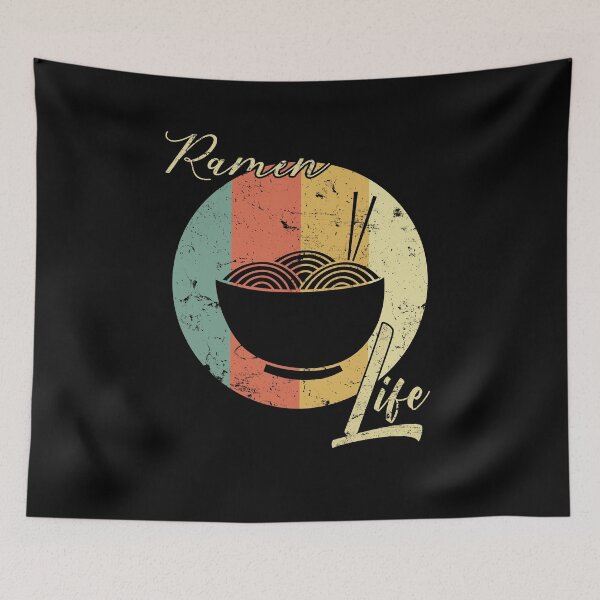 Item preview, Ramen Life Japanese Noodles Lover Vintage Retro Style designed and sold by Basti09.