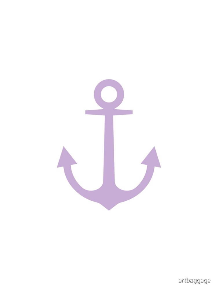 Anchor | Woman Sea T-shirt | Crocus Petal Color by artbaggage