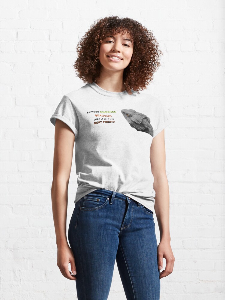 Alternate view of Forget Diamonds - Beardies Are A Girls Best Friend Classic T-Shirt