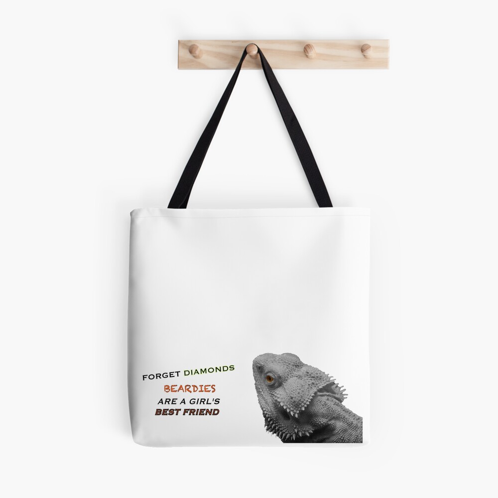 Forget Diamonds - Beardies Are A Girls Best Friend Tote Bag