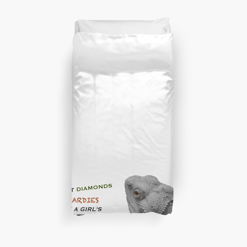 Forget Diamonds - Beardies Are A Girls Best Friend Duvet Cover