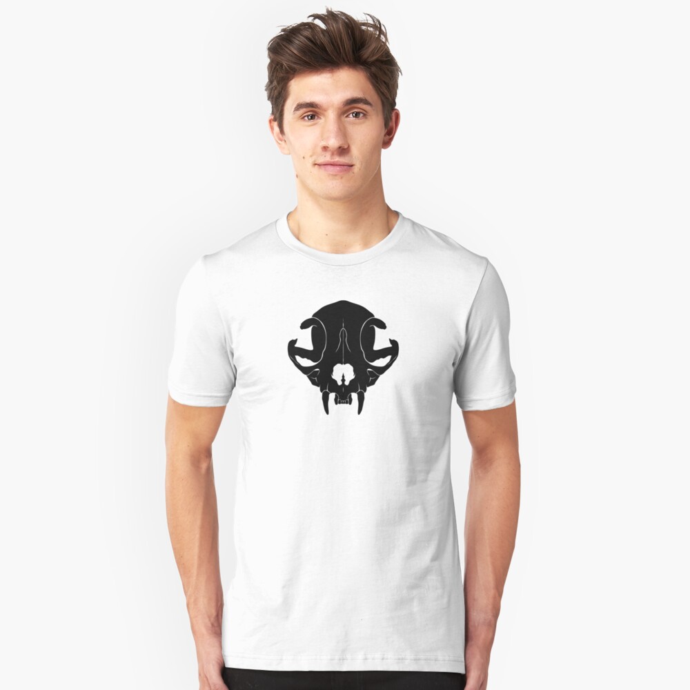 Cat Skull Slim Fit T-Shirt