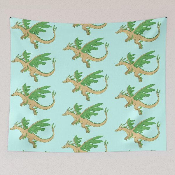Item preview, Leafy Dragon in Flight designed and sold by Delyra776.
