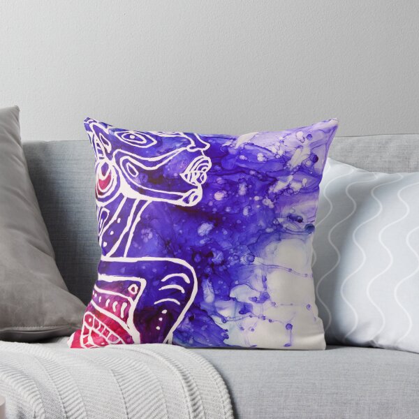 Item preview, Woman silhouette on splash of blue designed and sold by Chantal Misplon.