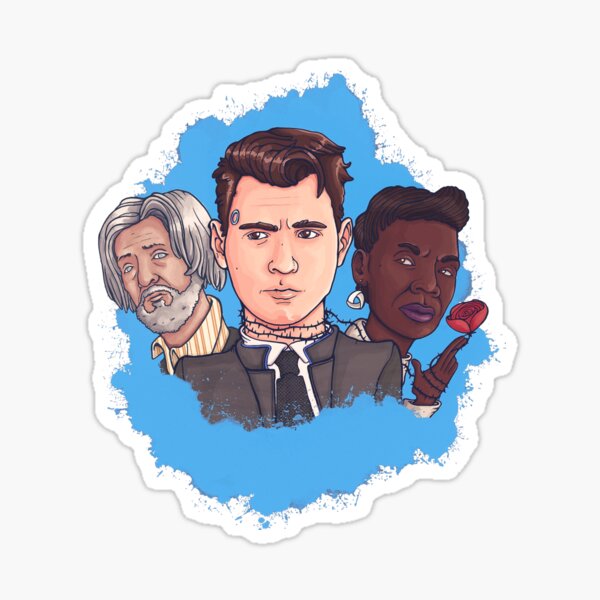 Detroit: Become Human - Connor & Hank & Amanda Sticker