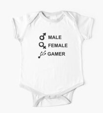 MÄNNLICHE WEIBLICHE GAMER Kurzärmeliger Einteiler