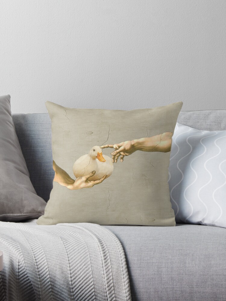 Duck 2024 throw pillow