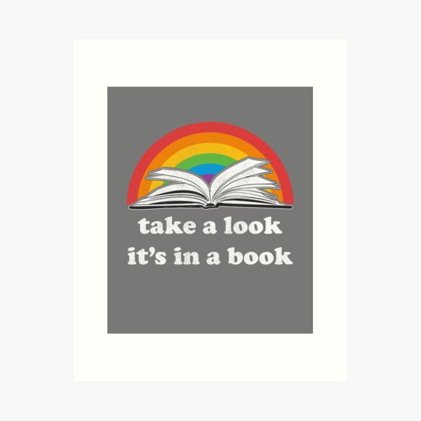Item preview, Take a look, its in a book - Retro inspired Reading Rainbow designed and sold by KellyDesignCo.