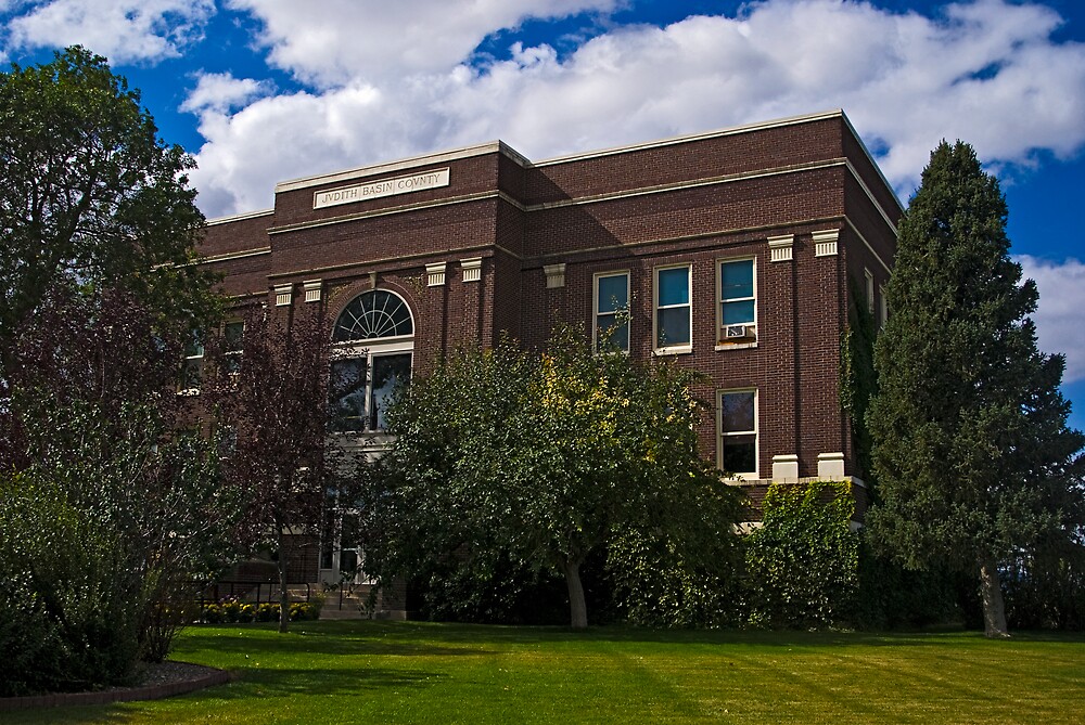 "JUDITH BASIN COUNTY COURT HOUSE" by Bryan D. Spellman Redbubble