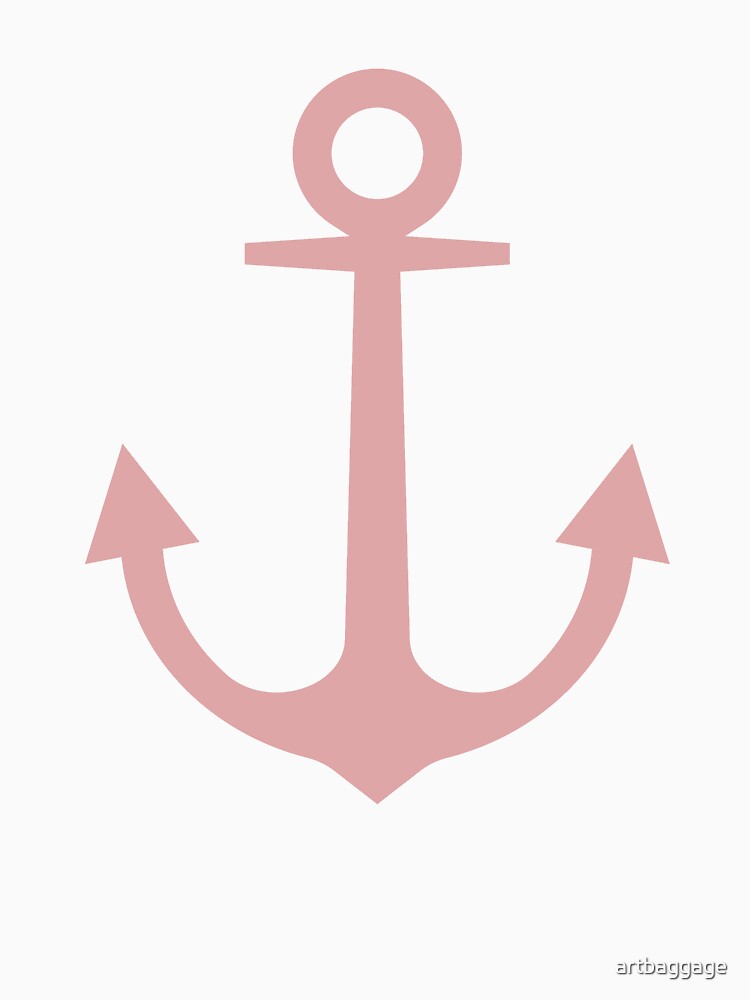 Anchor | Woman Sea T-shirt | Mellow Rose Color by artbaggage