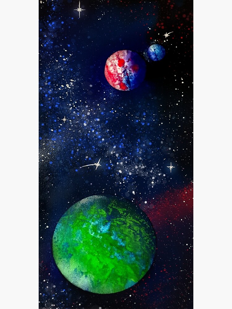 Spray Paint Galaxy Art Framed Art Print By Nattsart Redbubble   Flat,750x,075,f Pad,750x1000,f8f8f8 