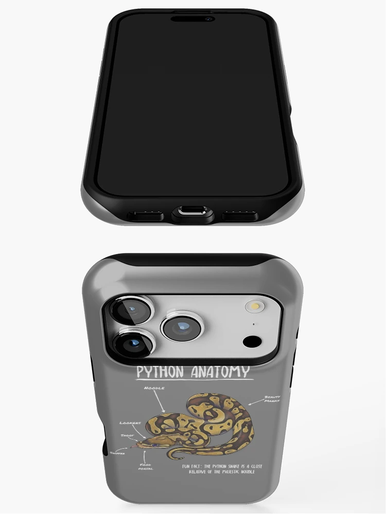 Thumbnail 3 of 4, iPhone Case, Python anatomy designed and sold by Art by RK (prev. AnimalArtist).