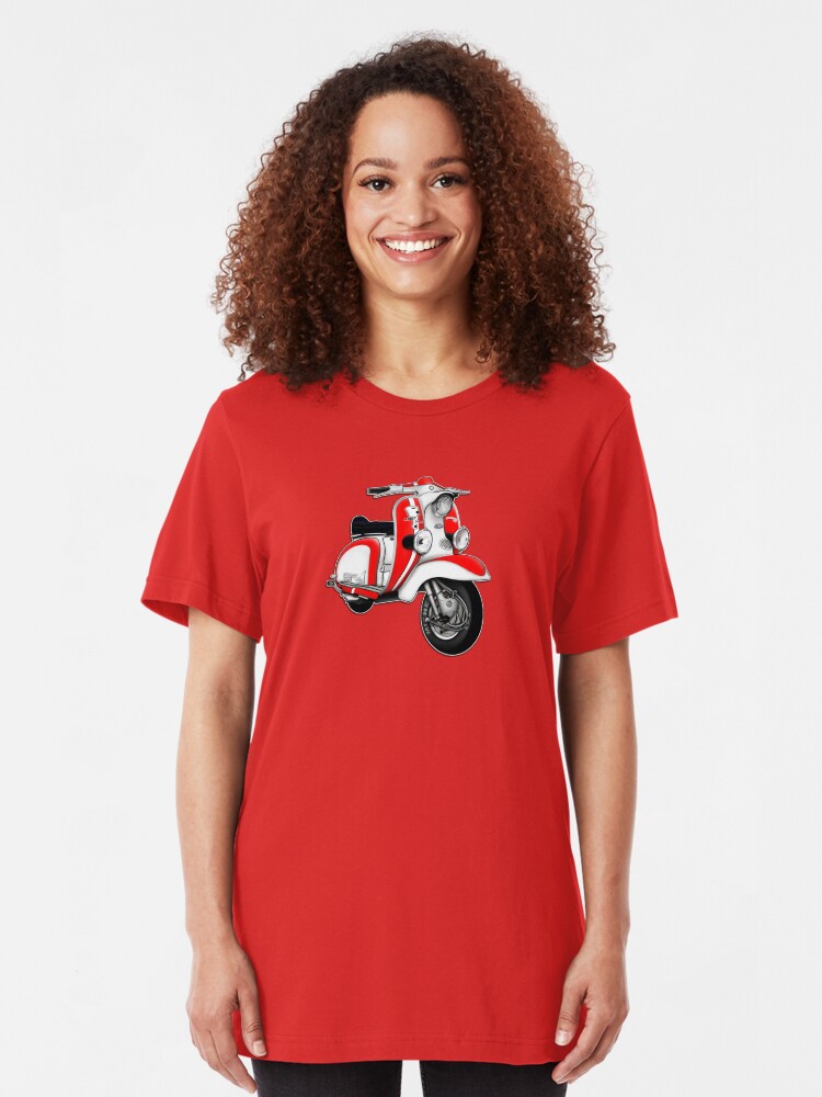 Alternate view of Scooter T-shirts Art: TV 175 Series 1 Mod style racer. Slim Fit T-Shirt