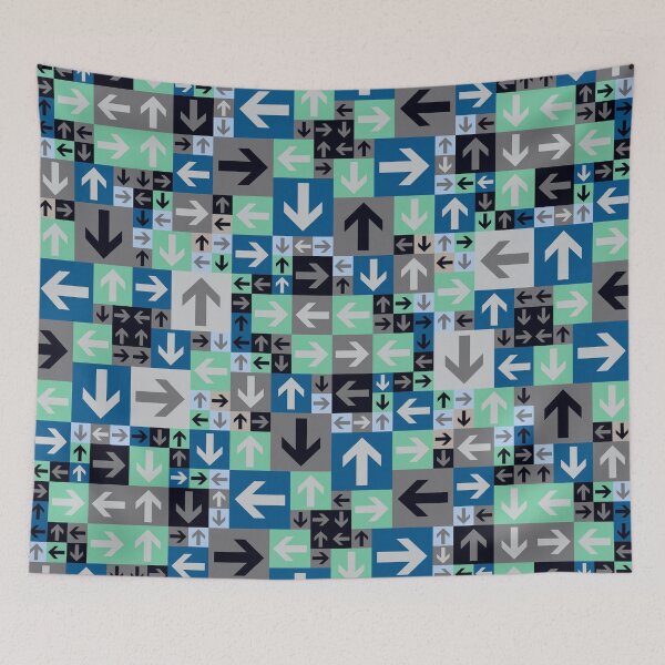 Item preview, Arrow Pattern in Blue Green Grey / Dennis Weber of ShreddyStudio designed and sold by Dennis Weber.