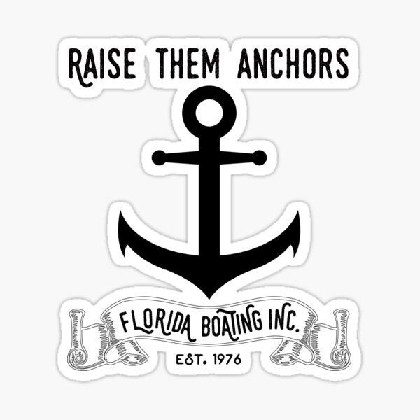 Vista previa del artículo con la obra «Florida Boating Criarlos Anclas Diseño de pesca náutica», diseñado y vendido por HighBrowDesigns.